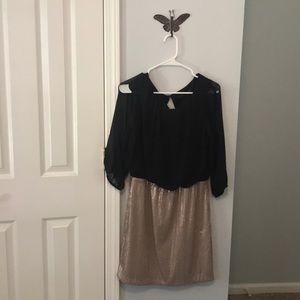 Long sleeve cocktail dress